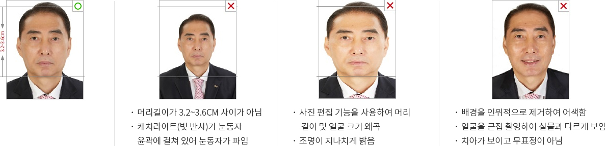 여권 사진 규정