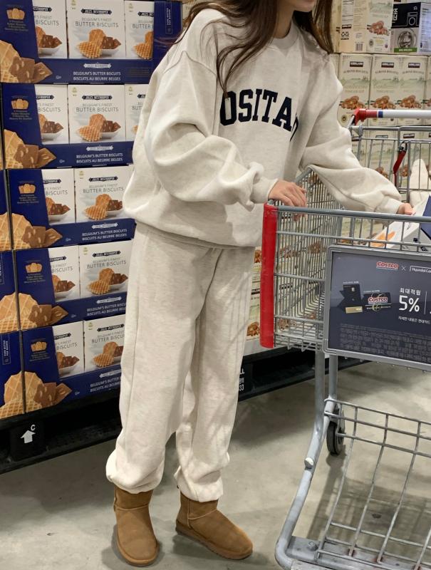 Set할인 여성 기모 트레이닝세트 맨투맨 조거팬츠 겨울 트레이닝복 츄리닝