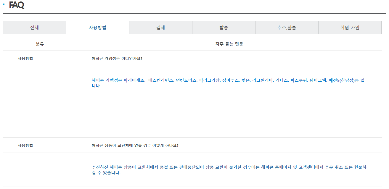 해피콘 사용처 가맹점 유효기간 연장 알아보기