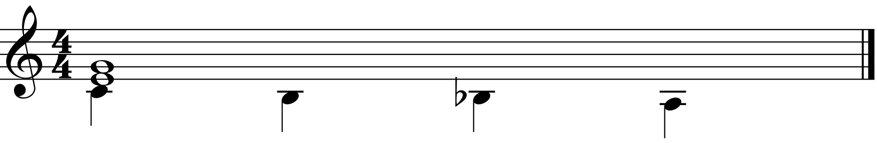 Major Line Cliche 2. 7음 변화