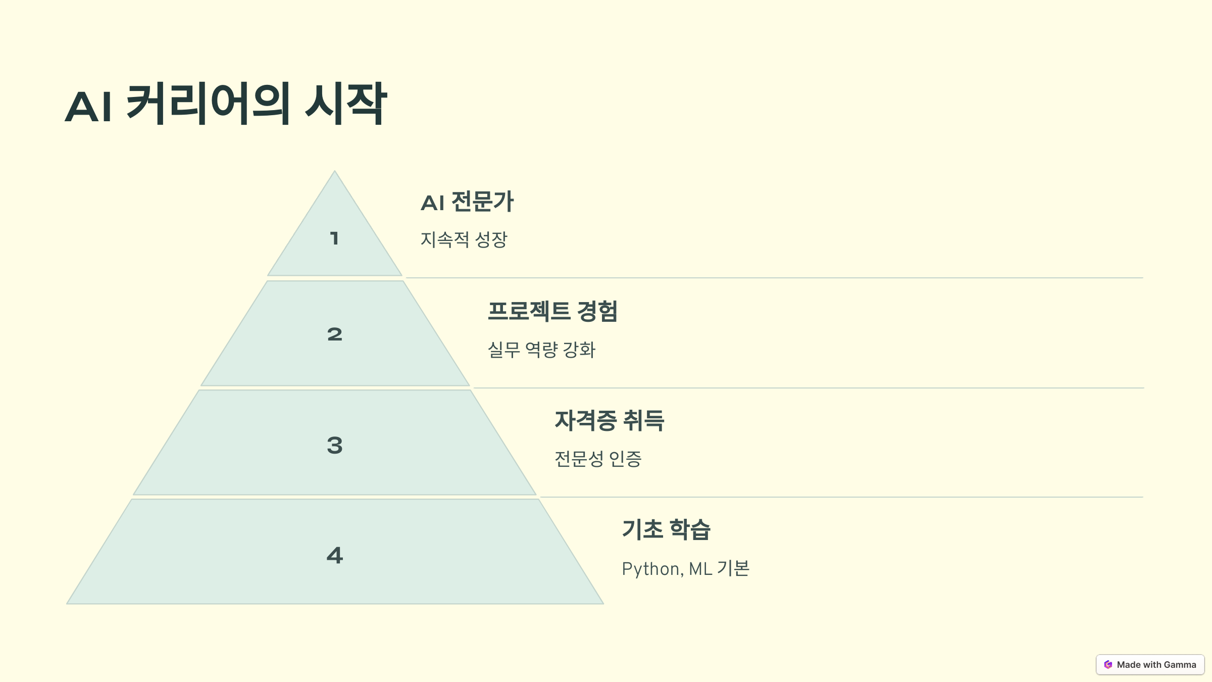 AI 커리어의 시작