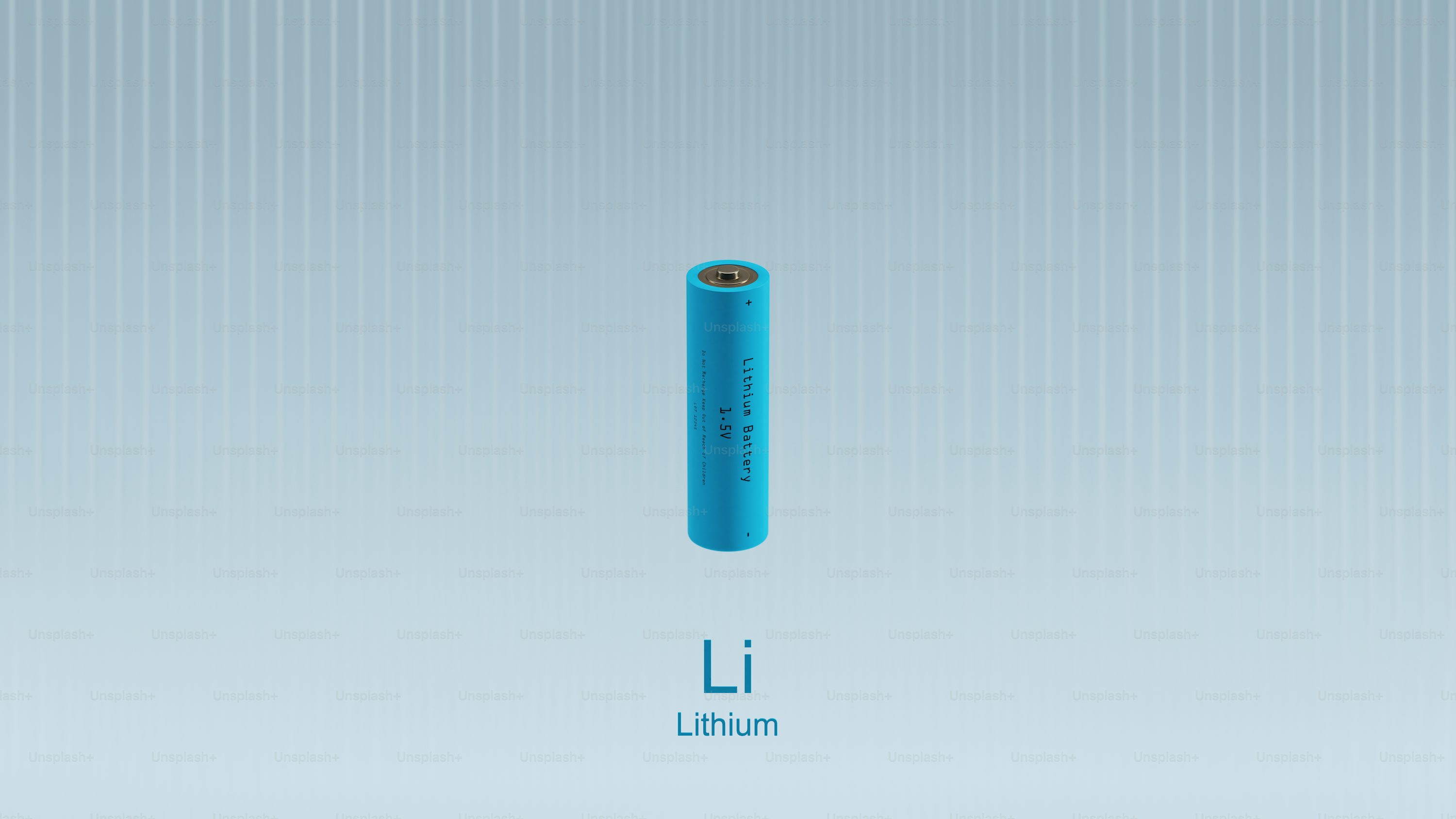 리튬의 원소를 나타내는 원통 모양의 이미지