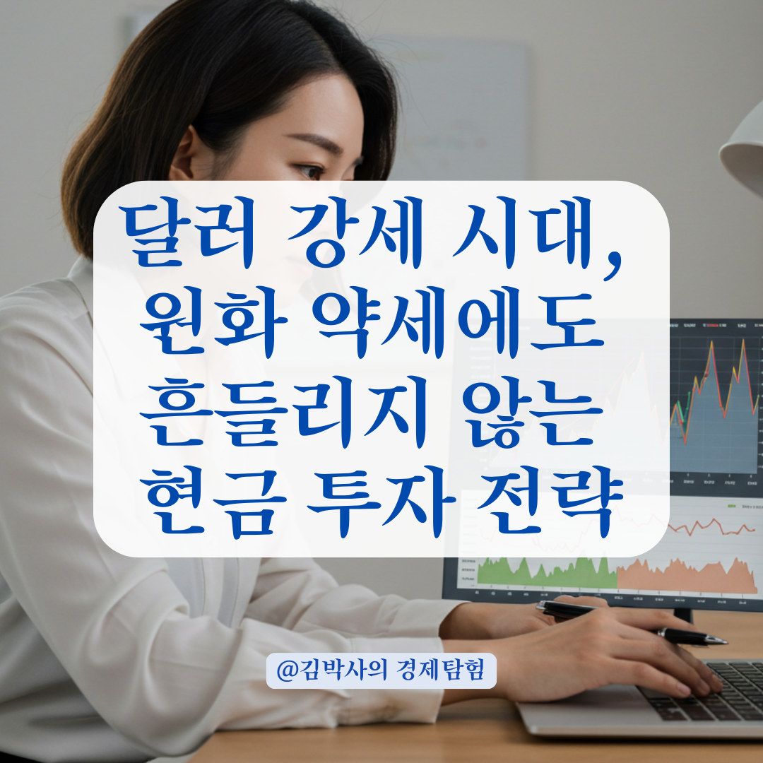 달러 강세 시대, 원화 약세 대응을 위한 현금 투자처 분석.