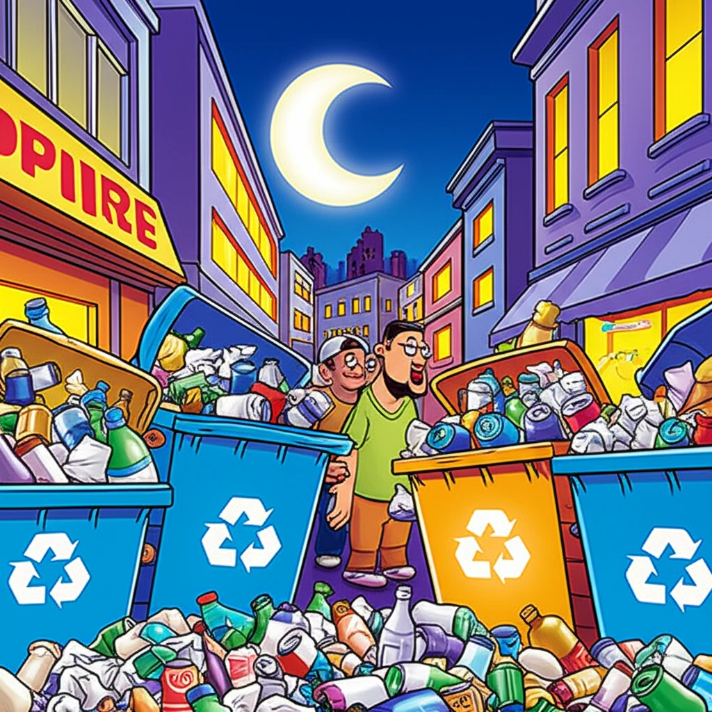 신정동 쓰레기 배출 시간표! 일반 음..