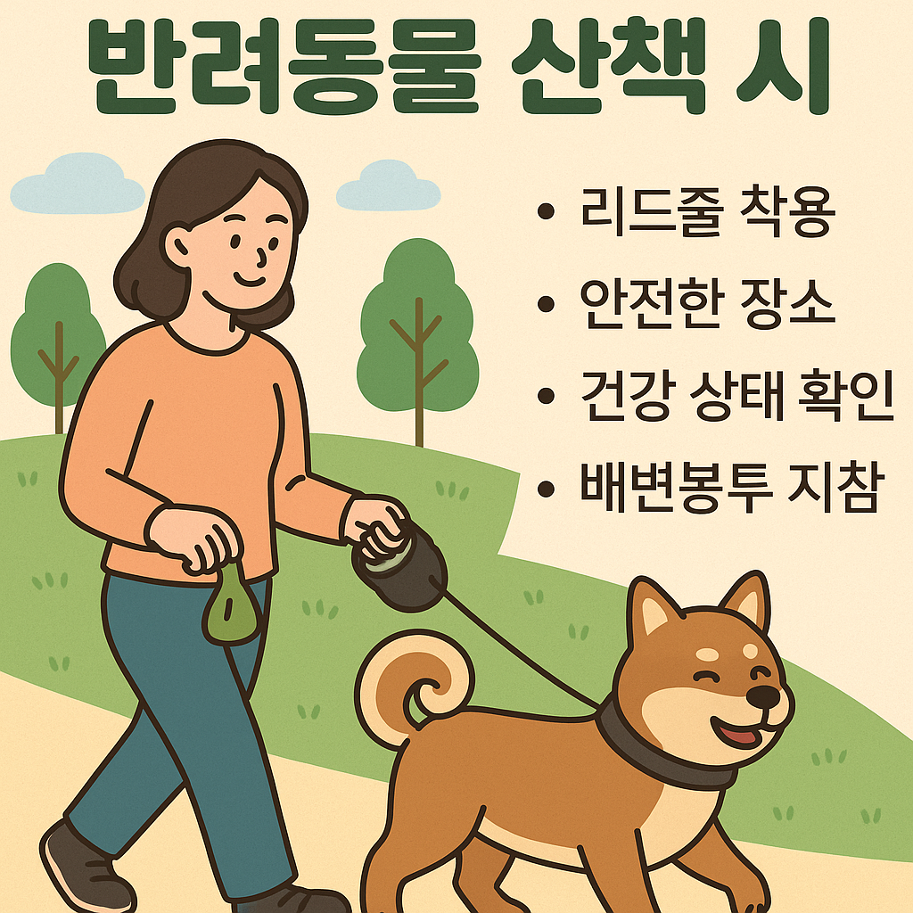 반려동물 산책 시 체크