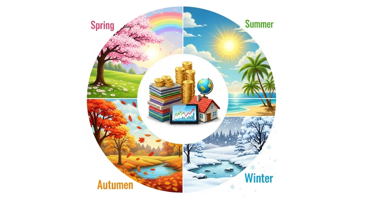 경제의 4계절(성장, 침체, 인플레이션, 디플레이션) 모두에 대비하는 올웨더 포트폴리오