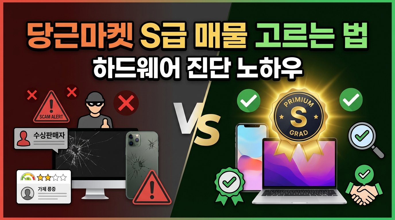 당근마켓 등에서 업자에게 속지 않고 'S급 매물'을 고르는 하드웨어 진단 노하우