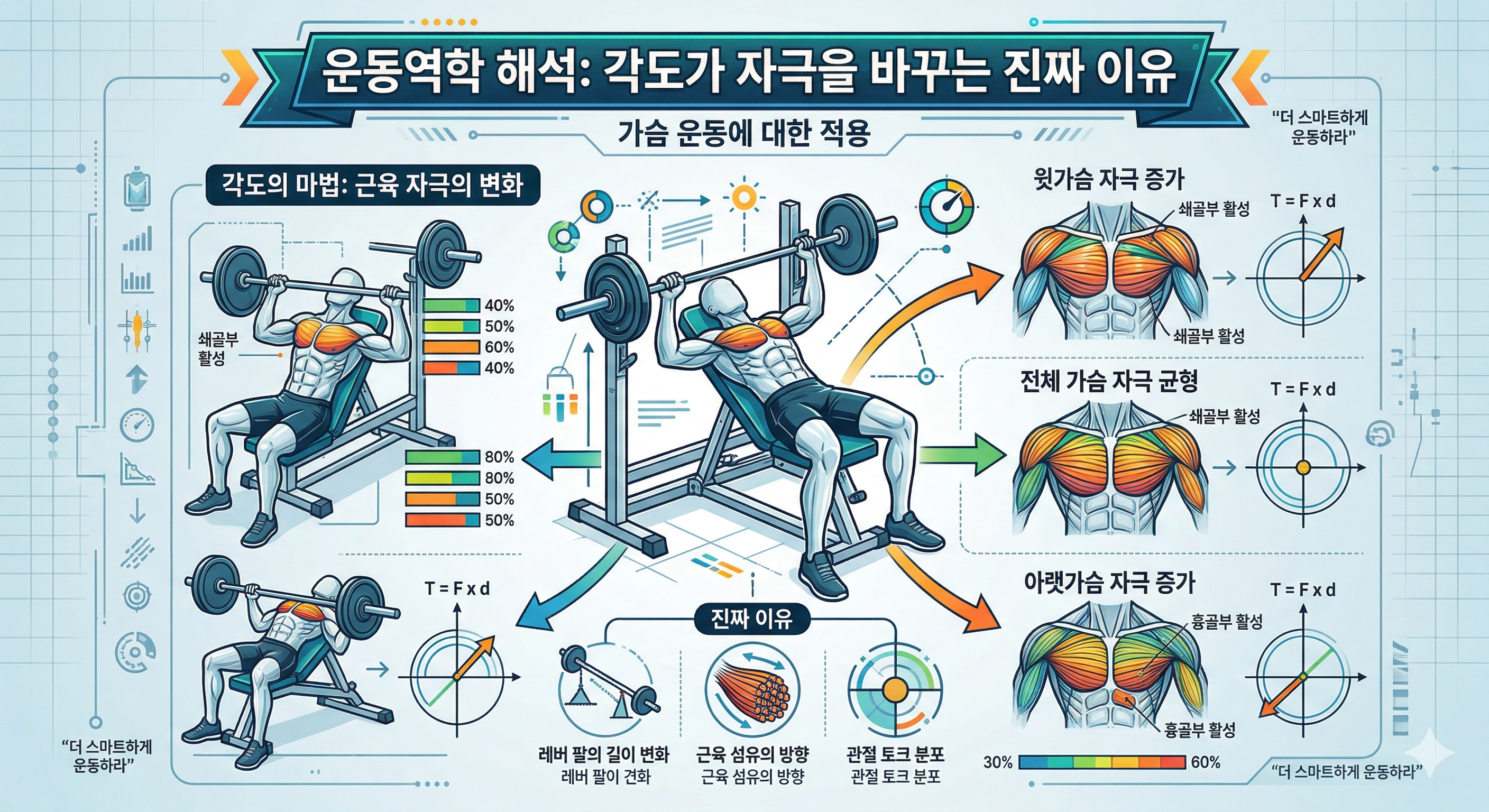 운동역학 해석: 각도가 자극을 바꾸는 진짜 이유