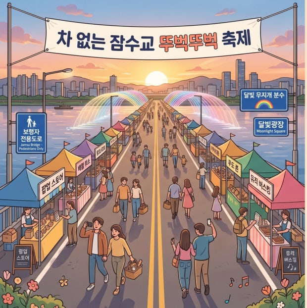 2026 차 없는 잠수교 뚜벅뚜벅 축제 5월 31일 잠수교 시네마