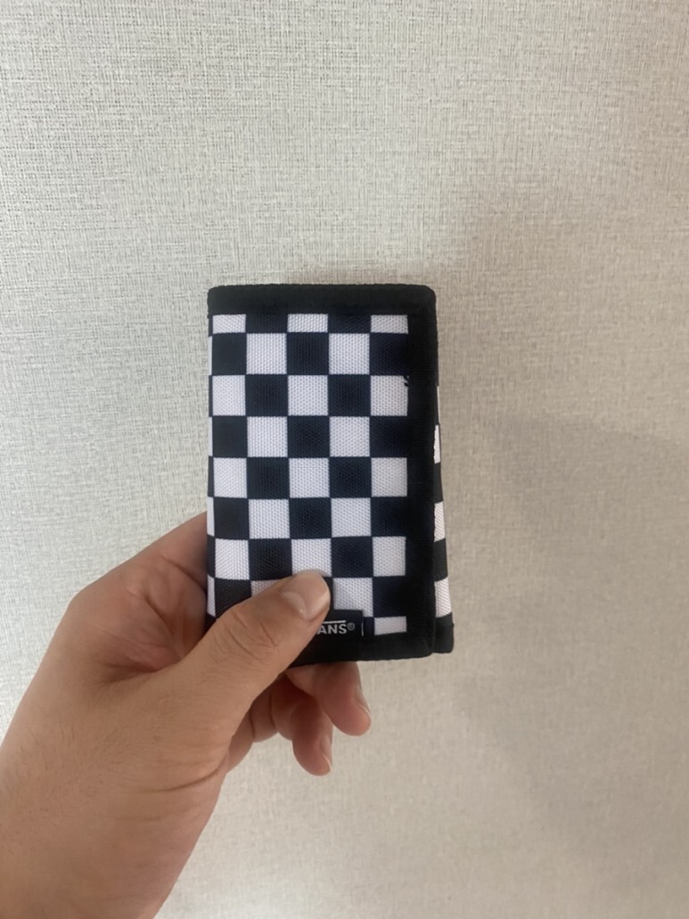 반스 체커보드 지갑 VANS 지갑 슬립드 월렛 - 블랙:화이트 체크 / VN000C32HU01