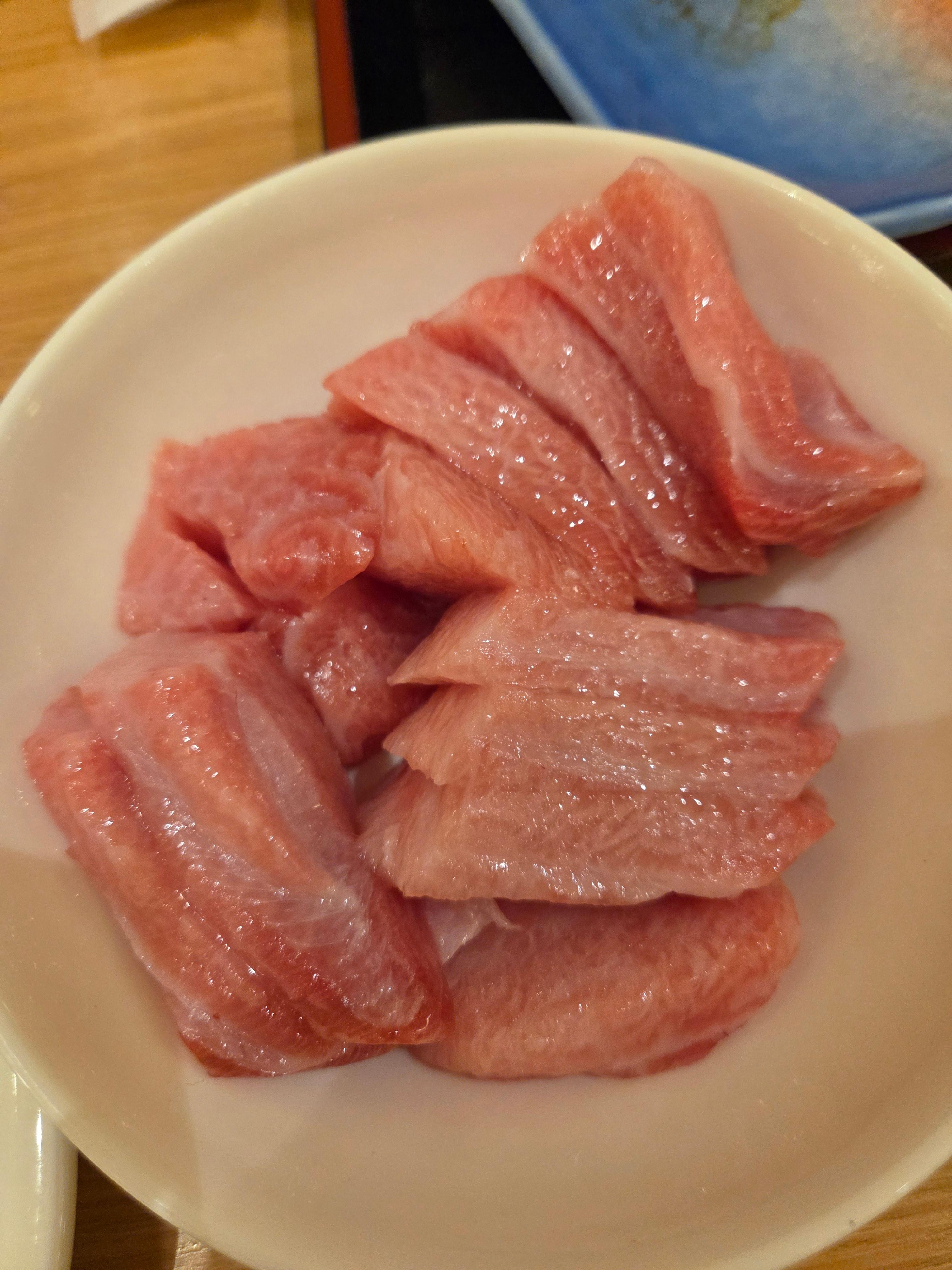 노보리베츠 다이이치 타키모토칸 석식 뷔페&amp;#44; 신선하고 두툼한 참치 뱃살 사시미