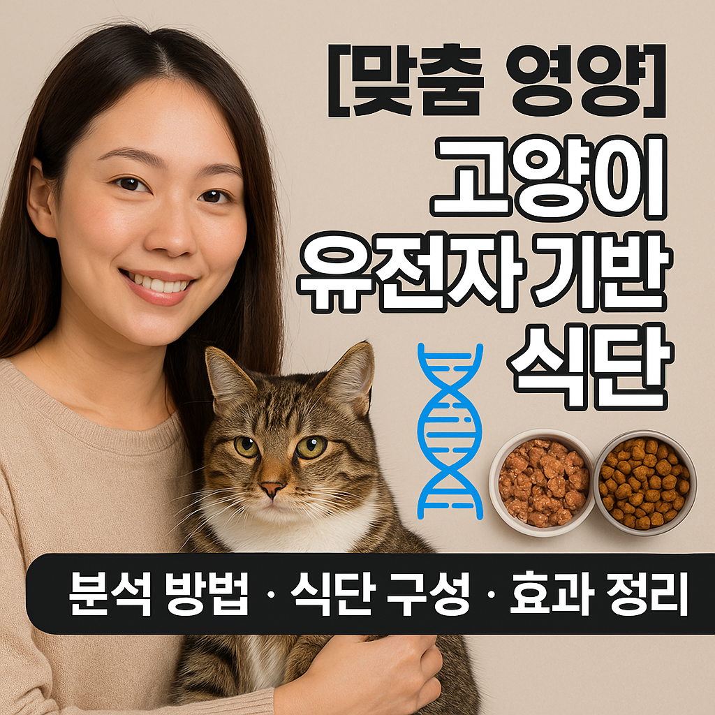 [맞춤 영양] 고양이 유전자 기반 식단 ｜ 분석 방법&middot;식단 구성&middot;효과 정리