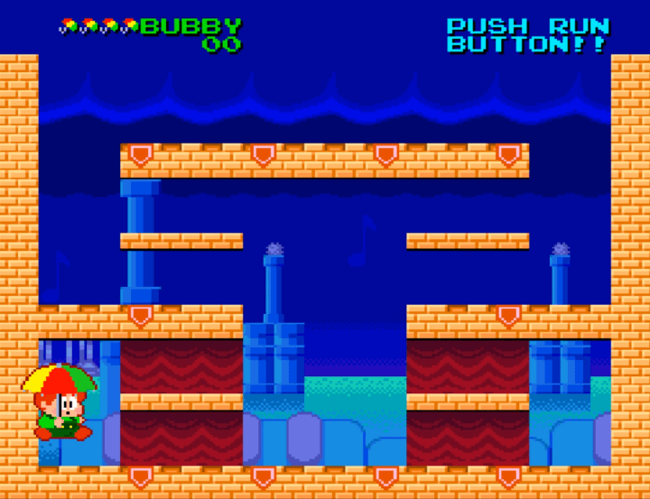 파라솔-스타-PC엔진게임-시작-화면