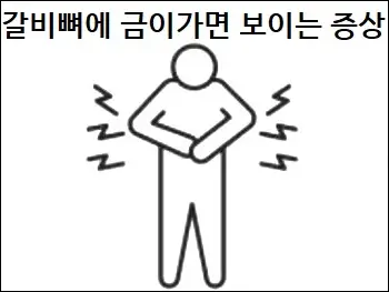 갈비뼈에 금이가면 보이는 증상