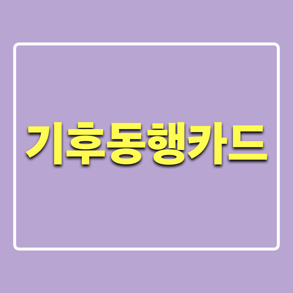 기후동행카드