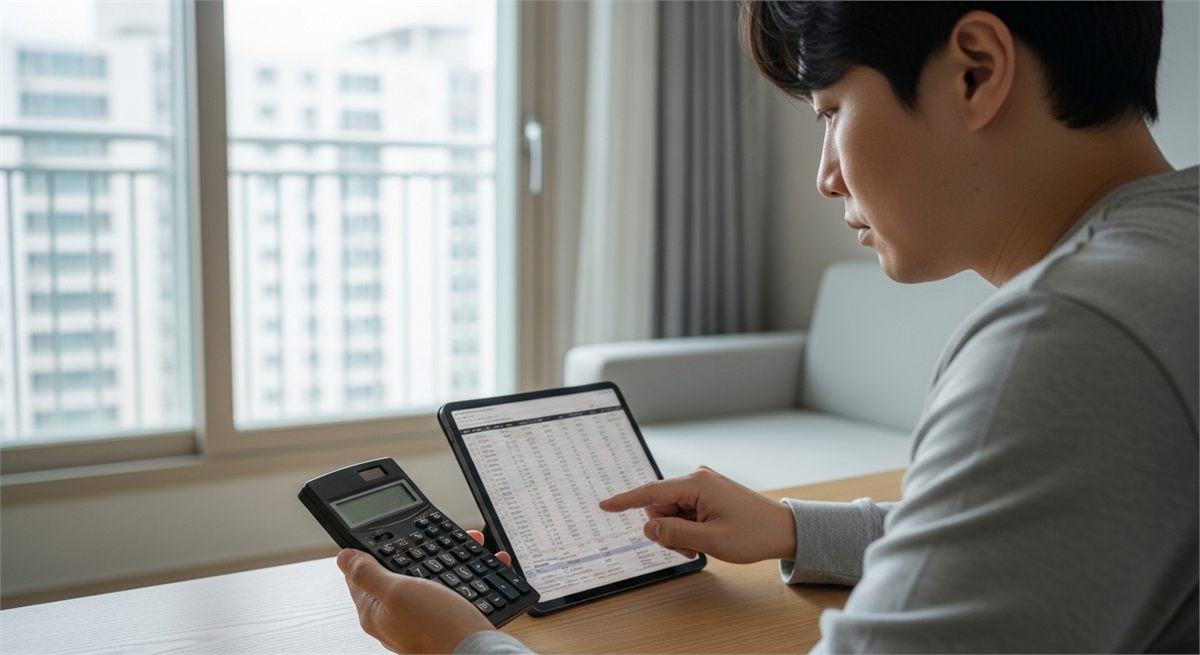분기 배당 현금흐름을 확인하는 개인 투자자 모습
