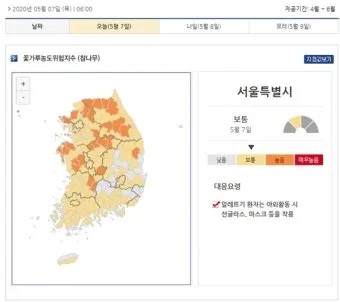 꽃가루 농도 눈 가려움 코막힘 실내 청소 요령_2