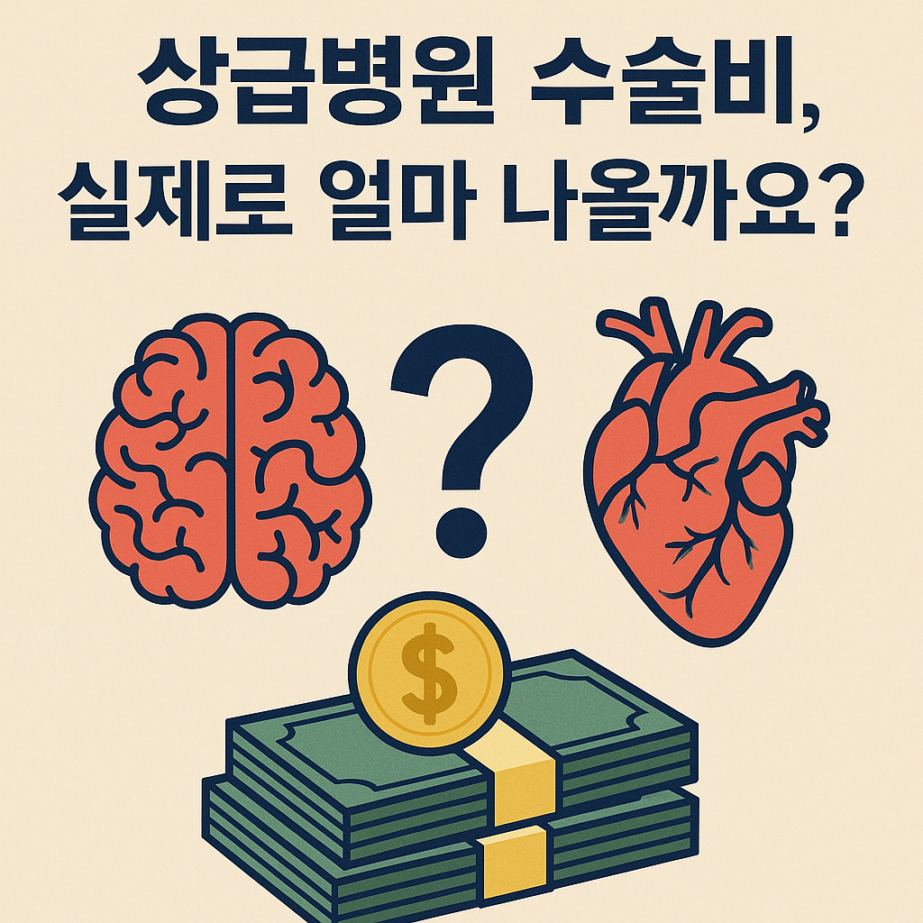 뇌&middot;심혈관 수술비, 상급병원 기준 실제 부담금은 얼마일까?