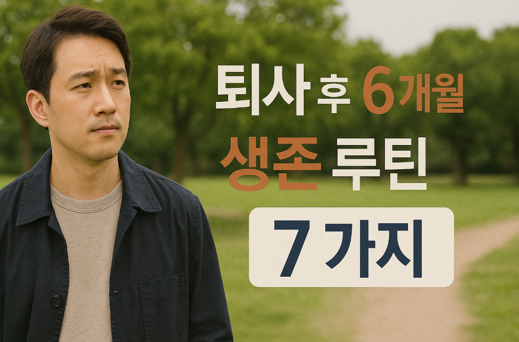 퇴사 후 6개월, 생존 루틴 7가지