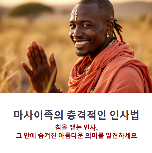 케냐 마사이족의 인사법, 침을 뱉는 이유는 존중 때문이다