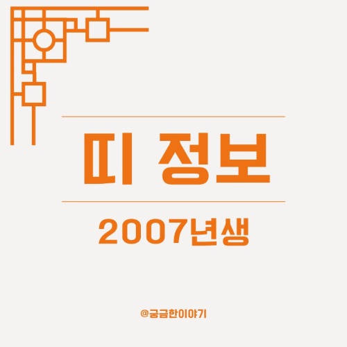 2007년생 띠, 돼지띠 성격, 돼지띠 궁합, 띠 궁합 정리, 띠별 상극, 2007년생 삼재, 2025 삼재, 띠별 운세, 학부모 정보, 띠별 성향 분석, 중학생 진로 정보, 띠 궁합표, 자녀 성격 분석, 띠 상극, 띠 삼재 정리