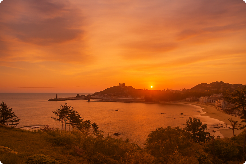 강원도 삼척 장호항 새해 일출 해돋이 명소 이미지