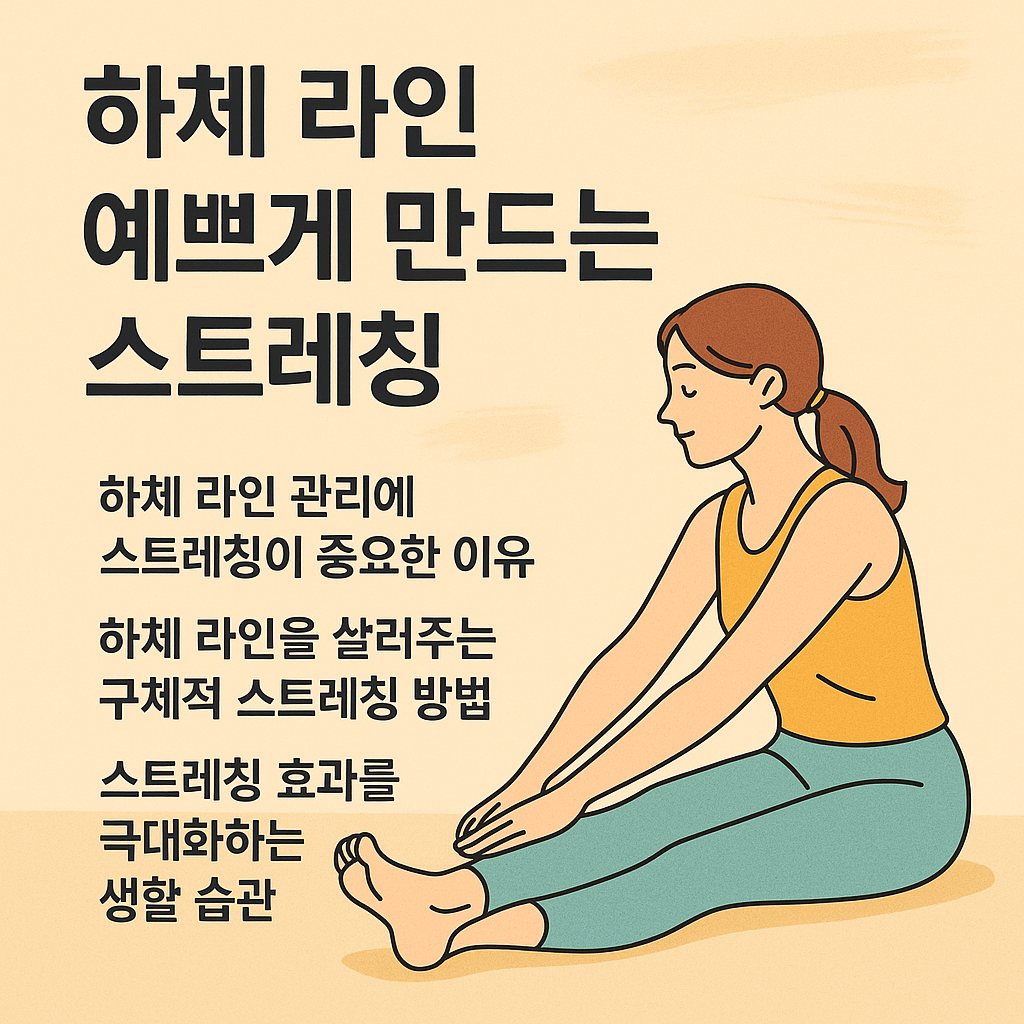 하체 라인 예쁘게 만드는 스트레칭