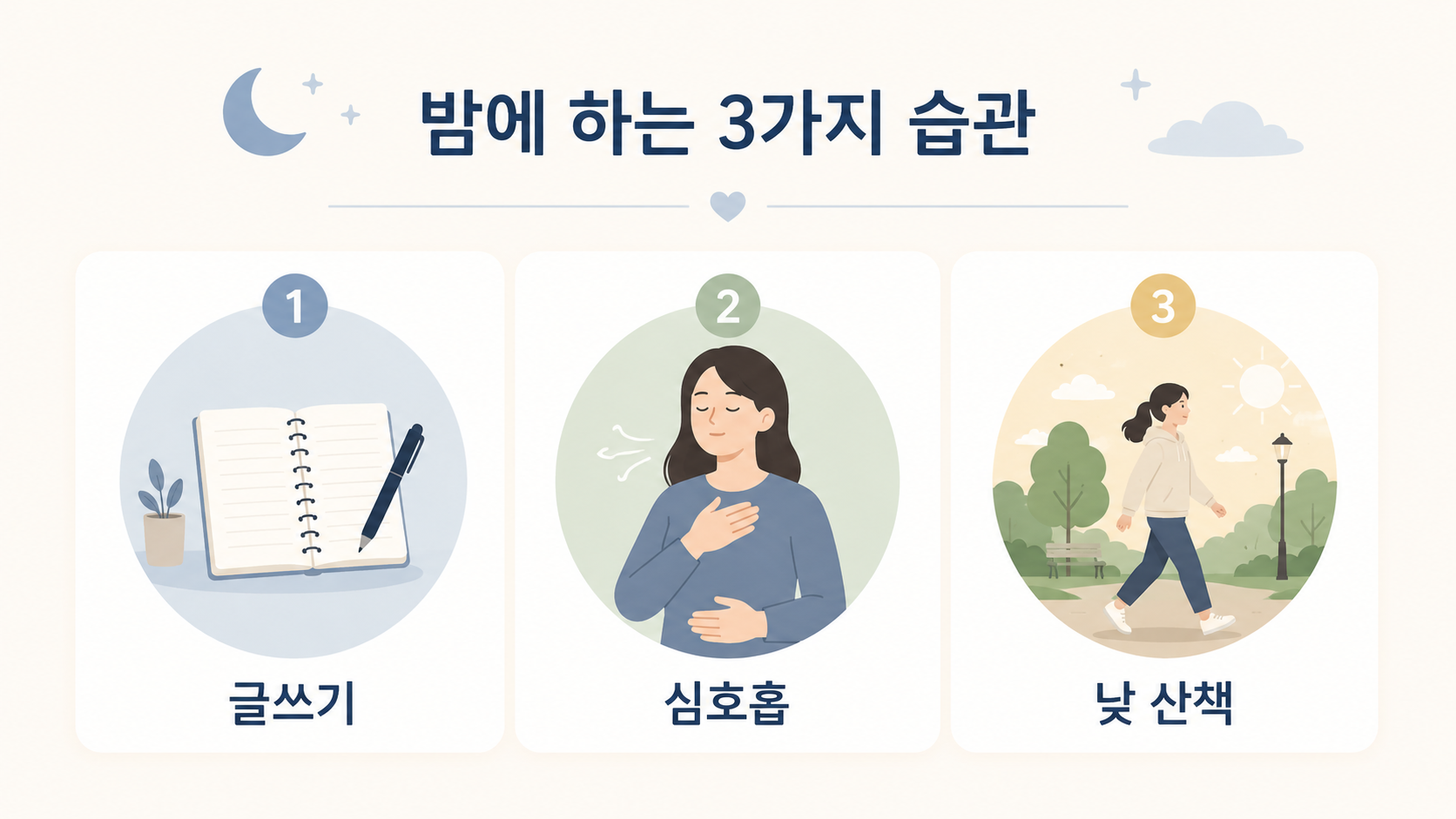 자기 전 같은 생각이 자꾸 맴돈다면, 걱정이 아닐 수 있습니다