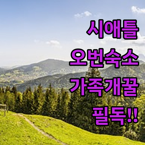 시애틀 여행 오번 지역 숙소 예약 가..