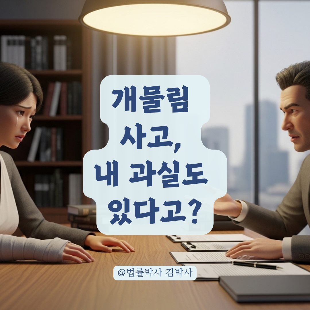반려견 물림 사고 합의 전 확인해야 할 상대방의 과실 유무 정리!