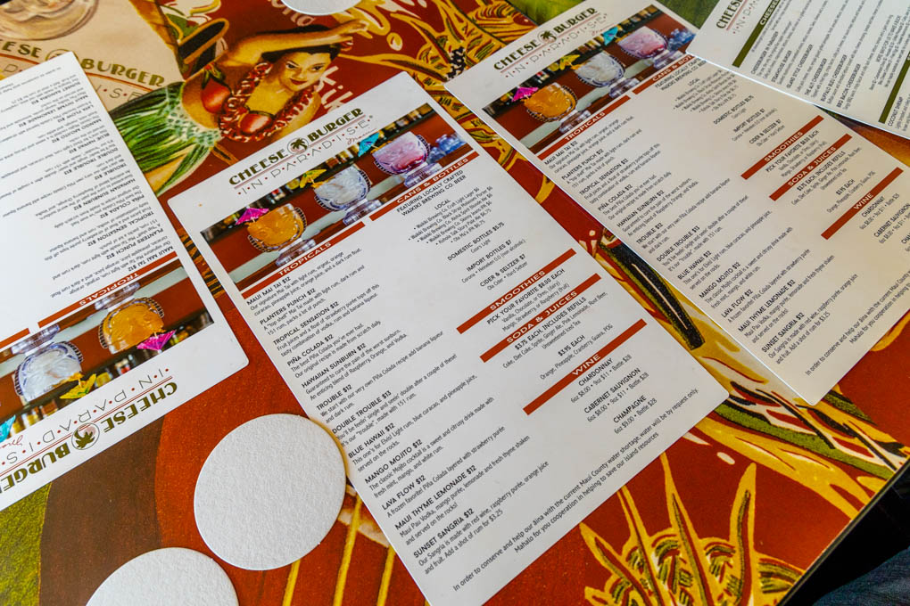 하와이 치즈버거 인 파라다이스 메뉴