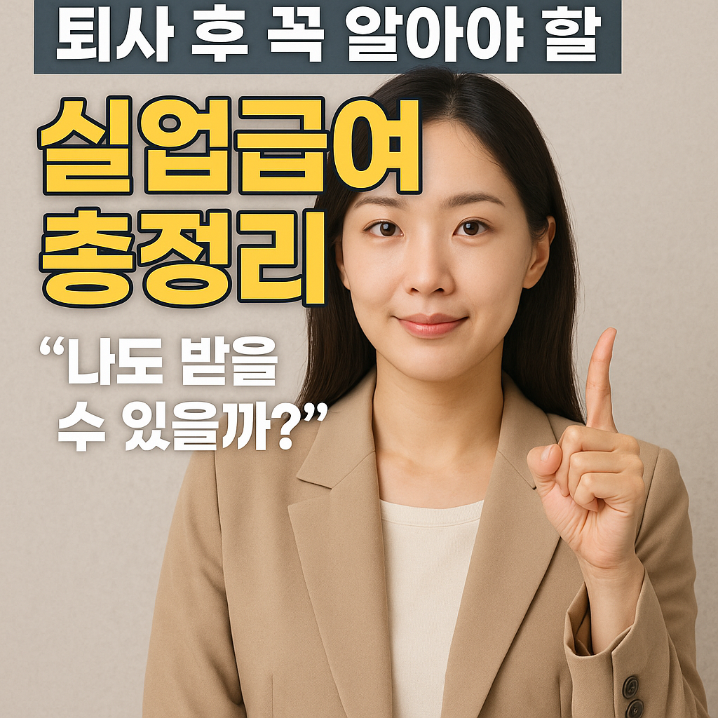2025 실업급여 완전 정복! &quot;나도 받을 수 있을까?