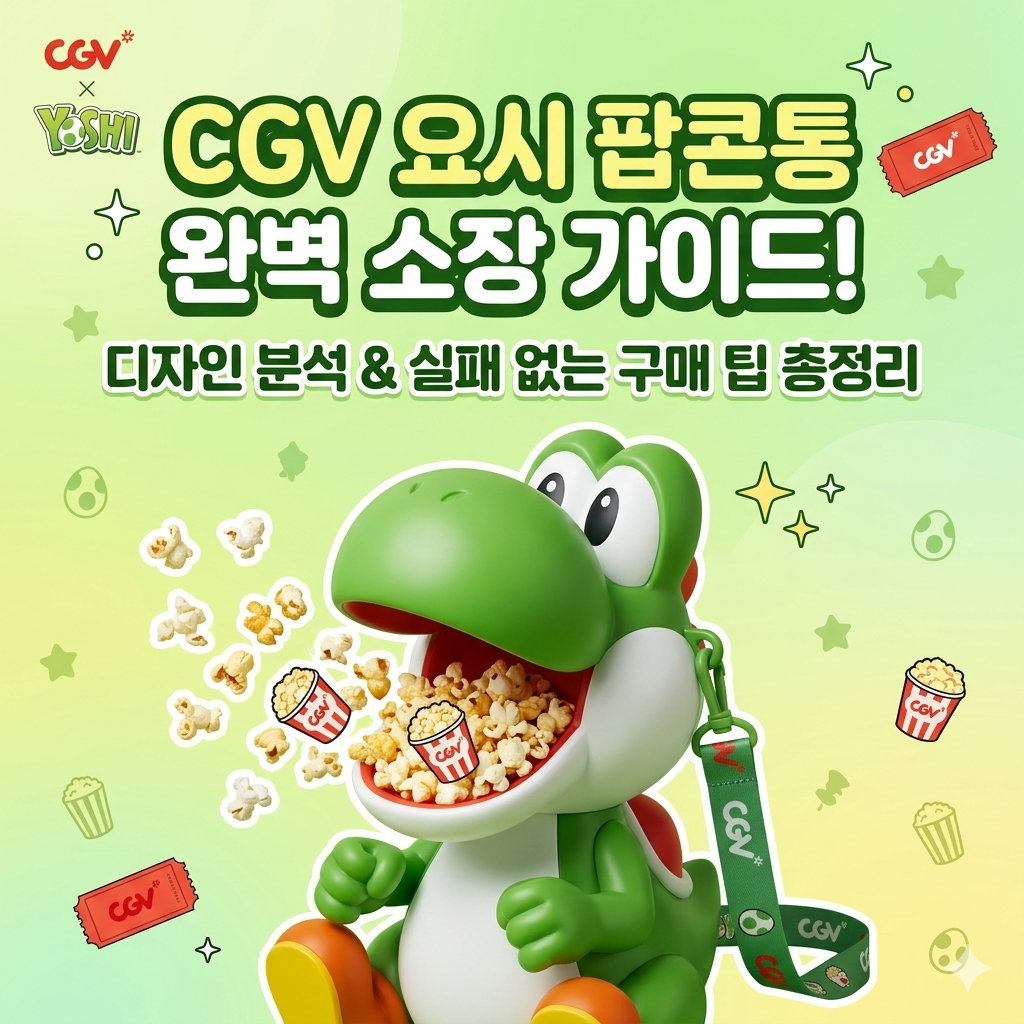 CGV 요시 팝콘통 완벽 소장 가이드: 디자인부터 구매 팁까지