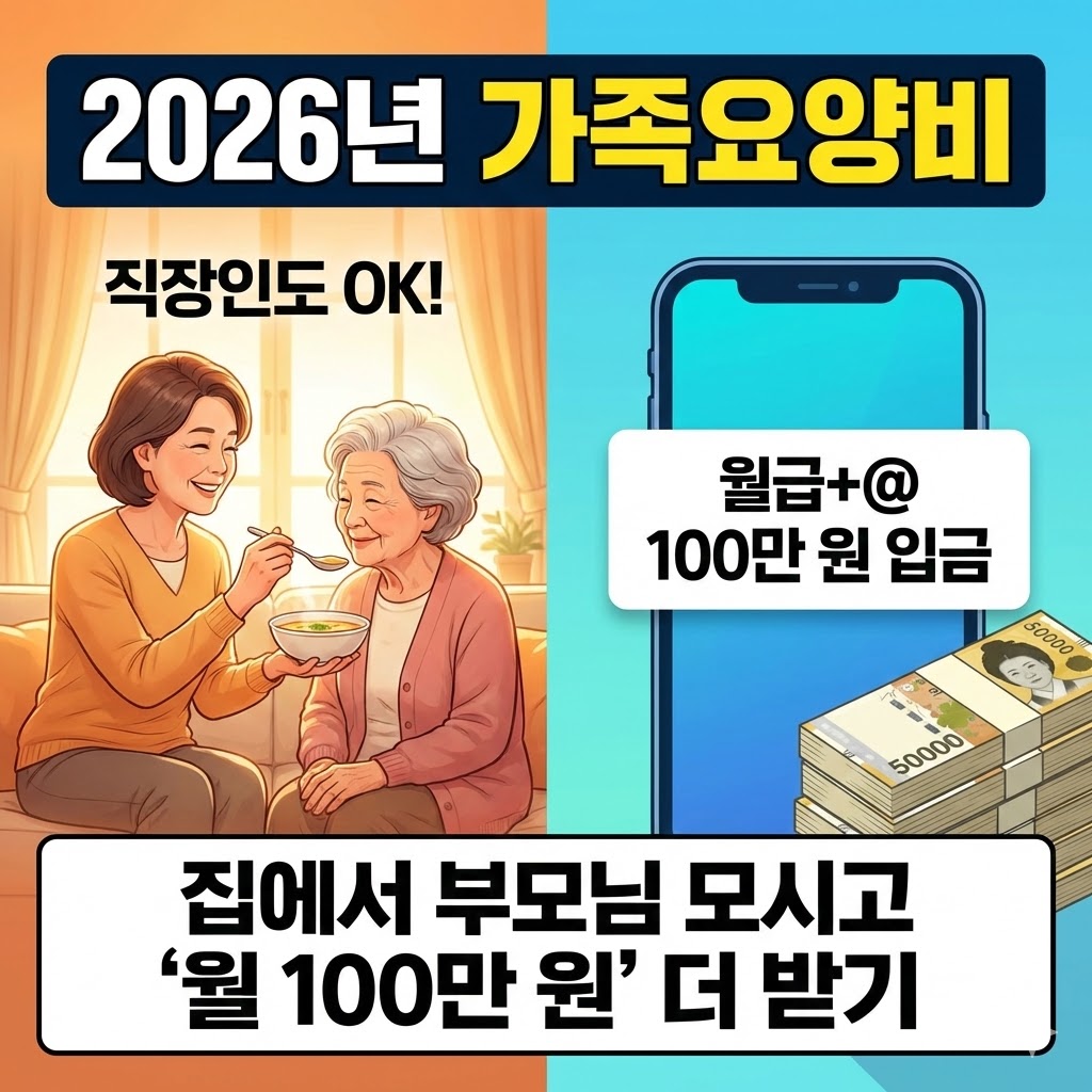 2026년 가족요양비, 직장인 월급 외 100만원? 네, 진짜 가능합니다!
