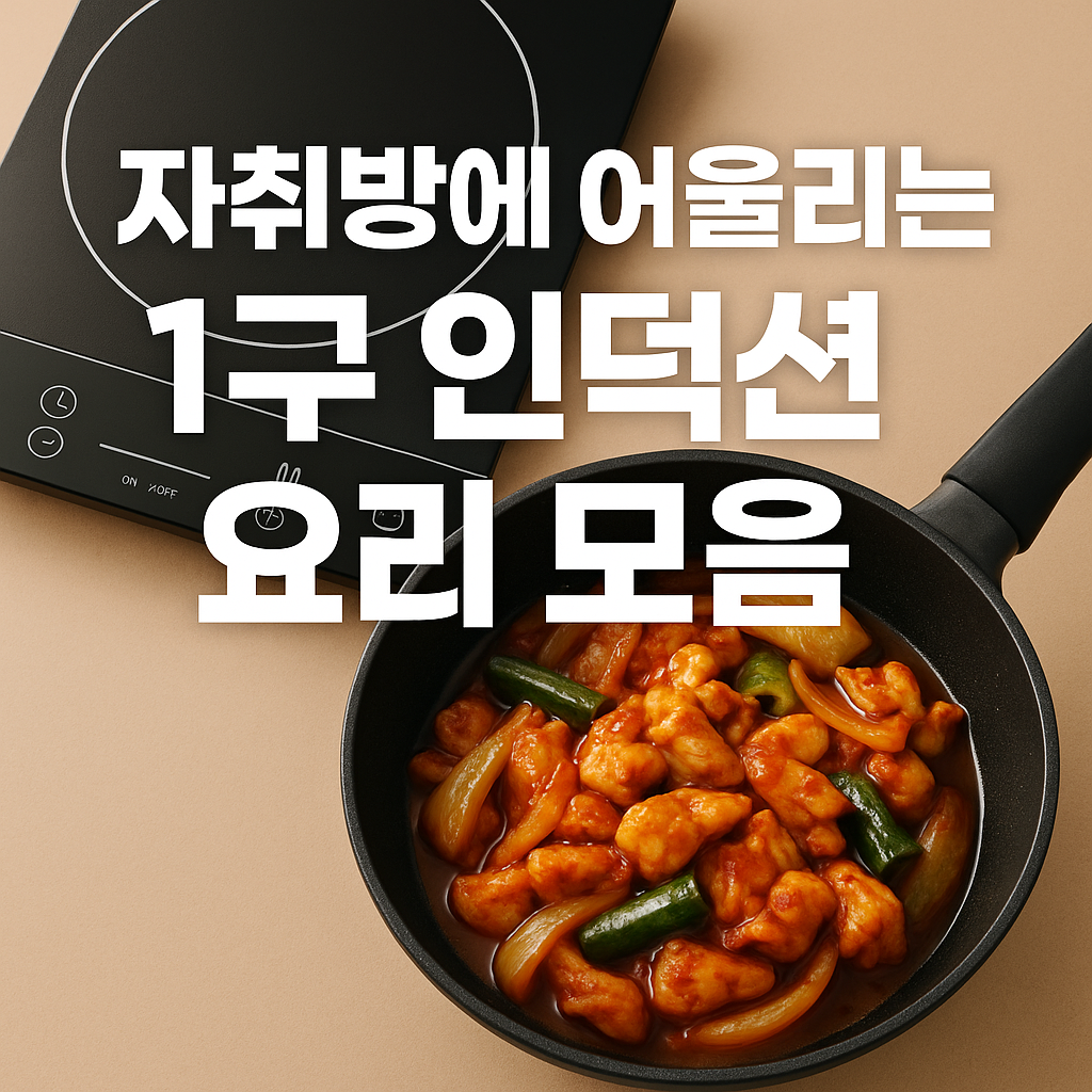 자취방에 어울리는 1구 인덕션 요리 모음