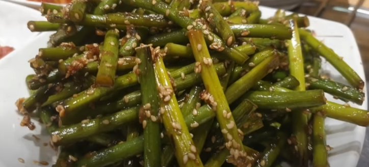 마늘쫑 볶음 황금 레시피 백종원