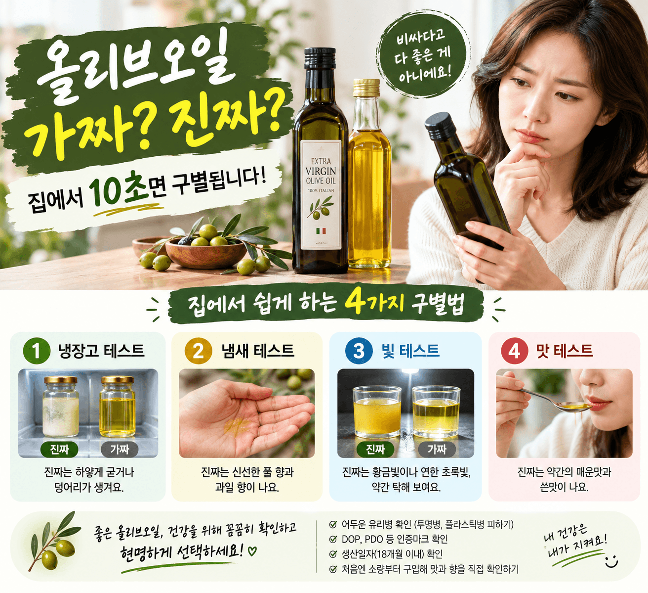 올리브오일 구별법