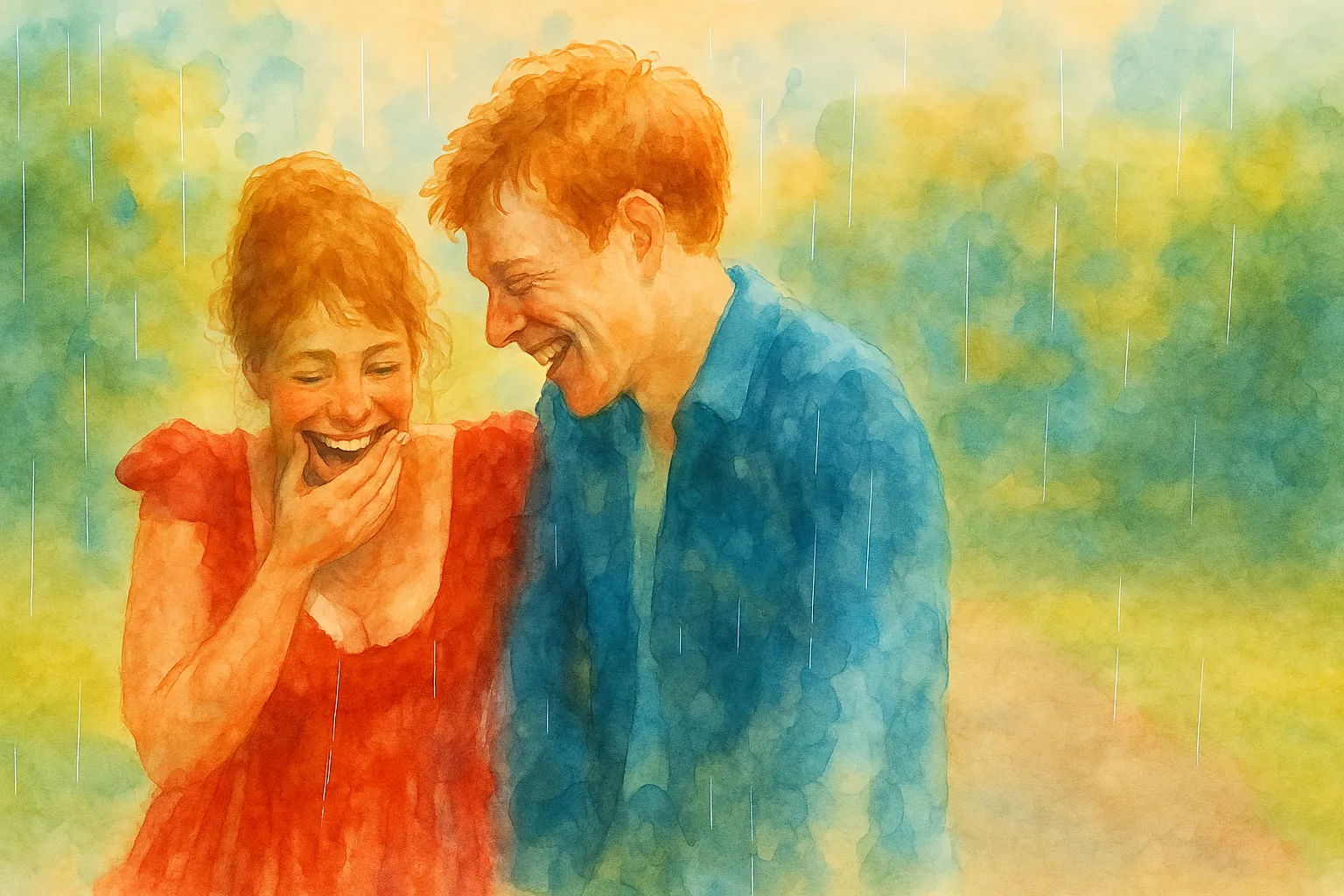 영화 어바웃타임 포스터 수채화 일러스트 사진