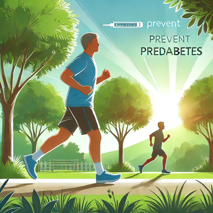  공원에서 달리기를 즐기는 성인의 활동적인 장면.