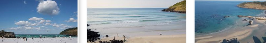 해변에서 밀려오는 바닷가