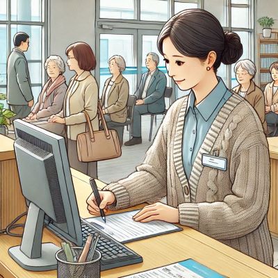 고용복지센터에서 복합지원 서비스에 대해 상담하고 있다