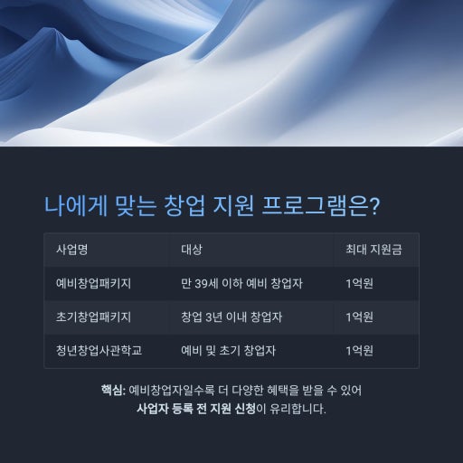 2025 청년창업 정부지원금 신청 전 꼭 확인할 5가지