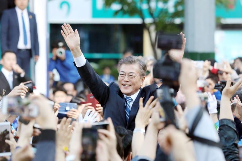 문재인 지지율 중간 비교