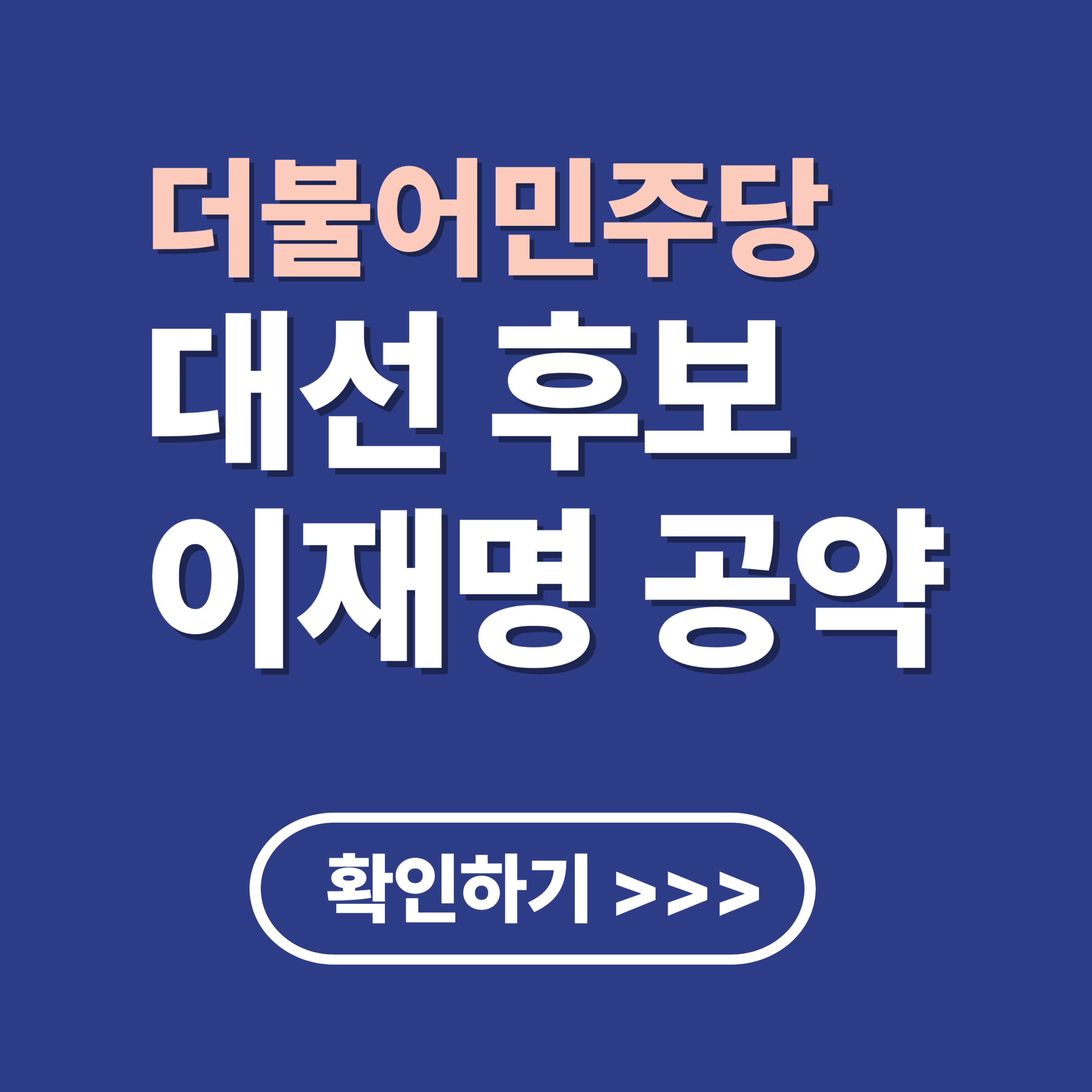 민주당 이재명 대선 후보 공약 총정리