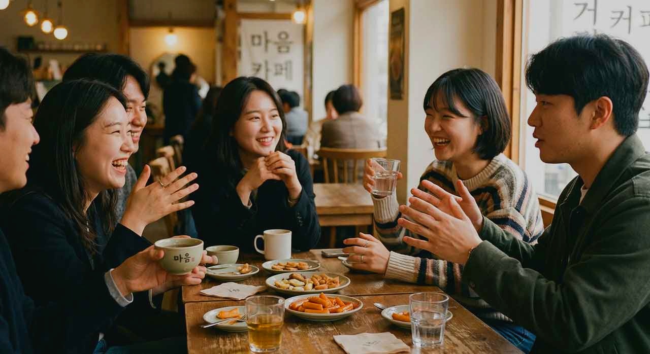 사람들과 교류하는 장면은 정서적 안정과 건강의 연관성을 보여준다. [ⓒ이달의건강]