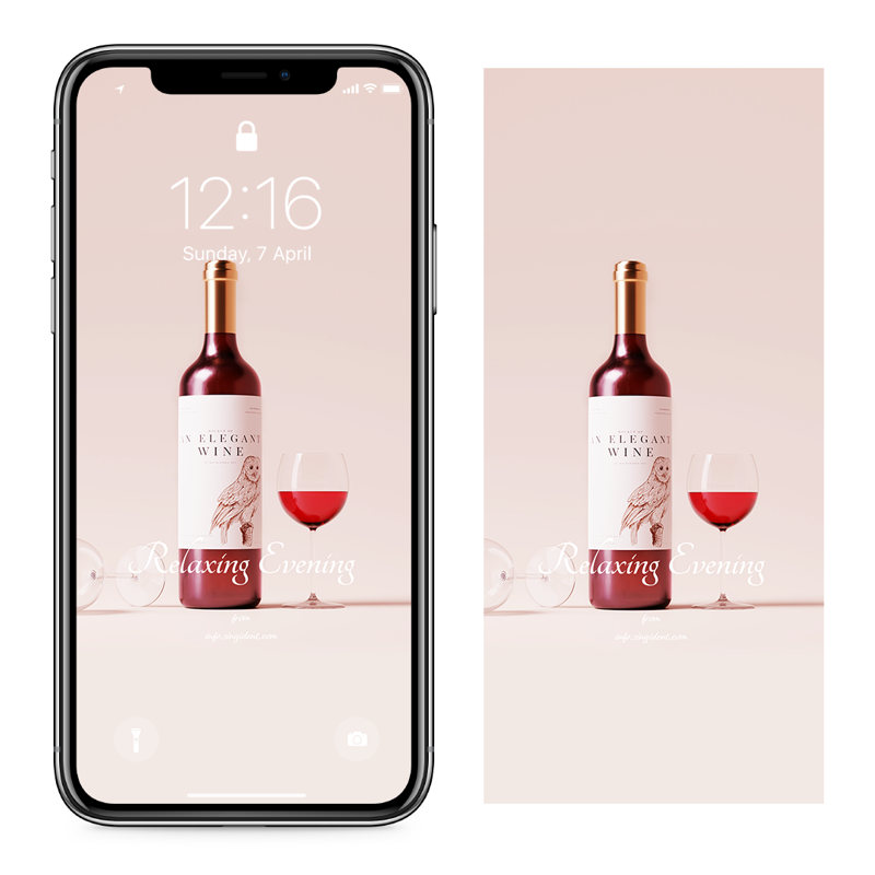 03 레드와인 심플 C - Relaxing Evening 와인색배경화면