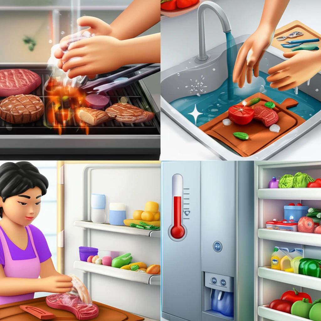 식중독 재발 방지, 30초 손씻기의 ..