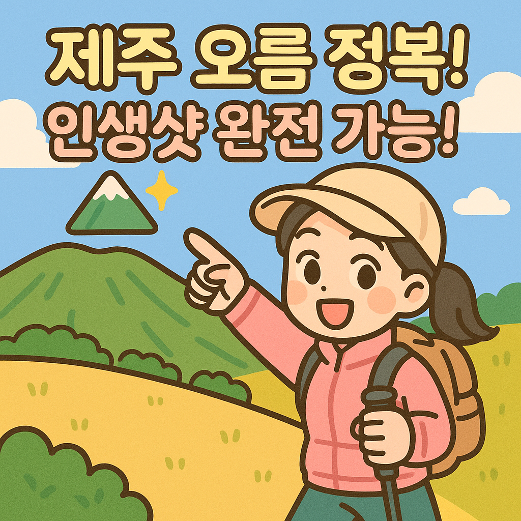 제주 오름 추천: 초보자도 인생샷! 새별오름 &amp; 용눈이오름