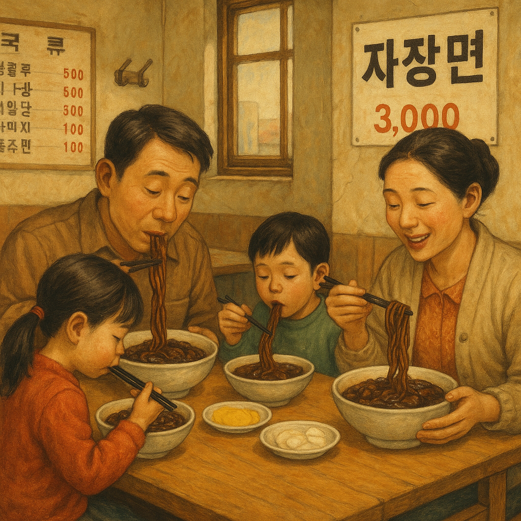 짜장면 일러스트