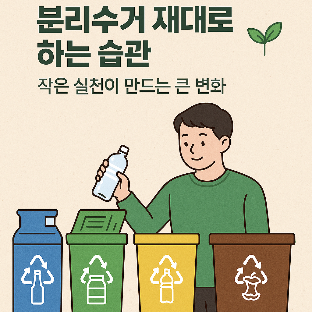 분리수거 제대로 하는 습관 &ndash; 작은 실천이 만드는 큰 변화